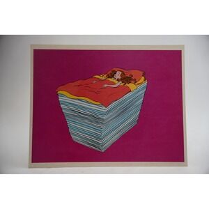Cooper Films The Princess and the Pea Art Print 1971 Pink Vintage Good